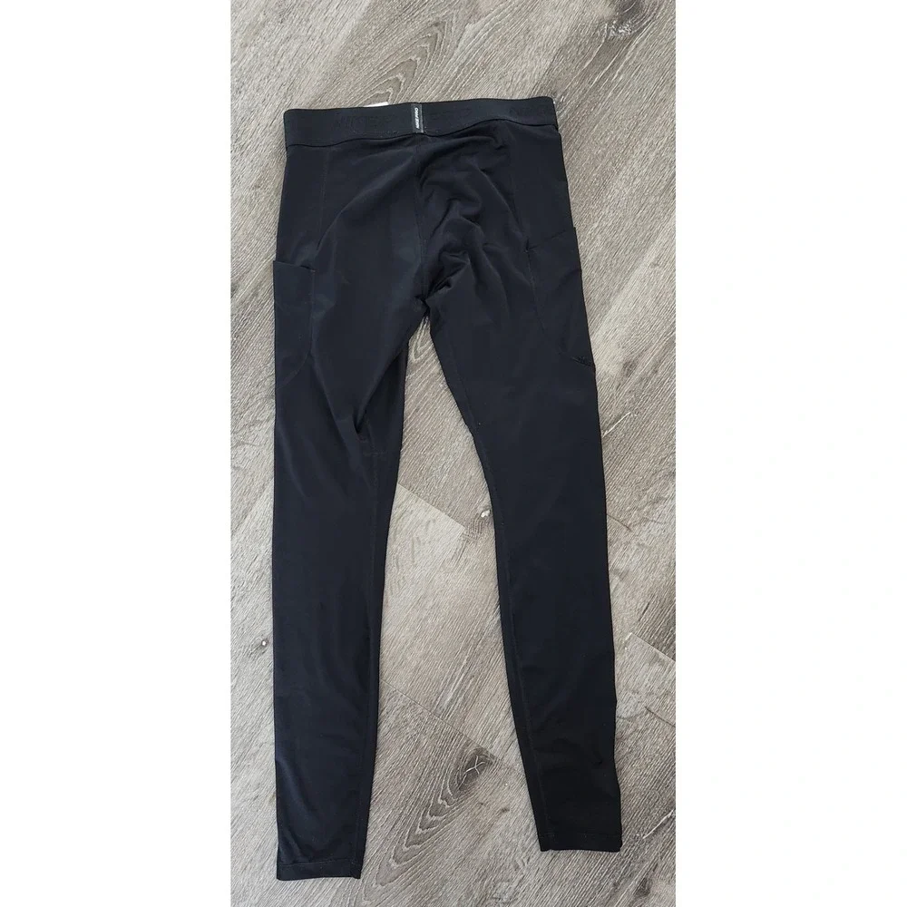 Nike Pro Dri-FIT Mens Black Compression Tights Training Leggings Size M Pockets